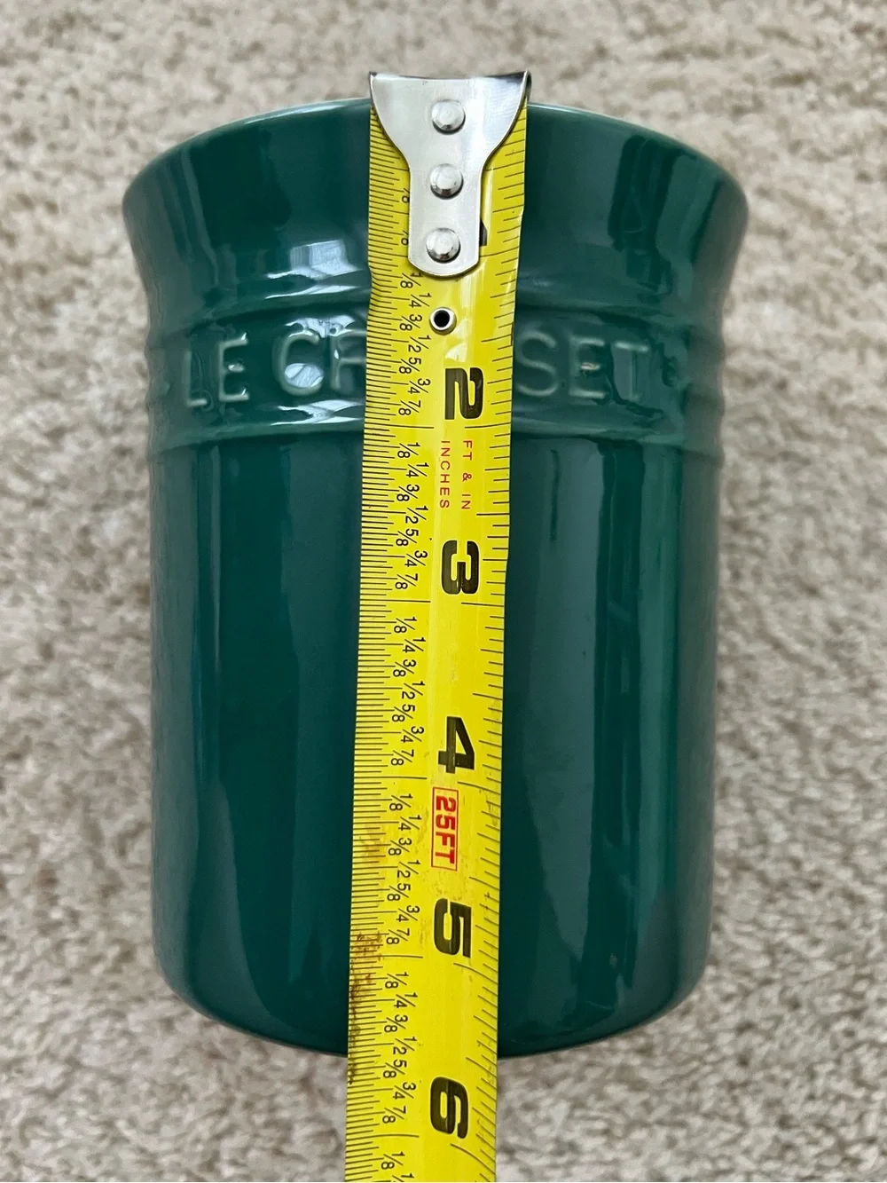 Le Creuset Utensil Crock Holder 6 Inches Dark Green
